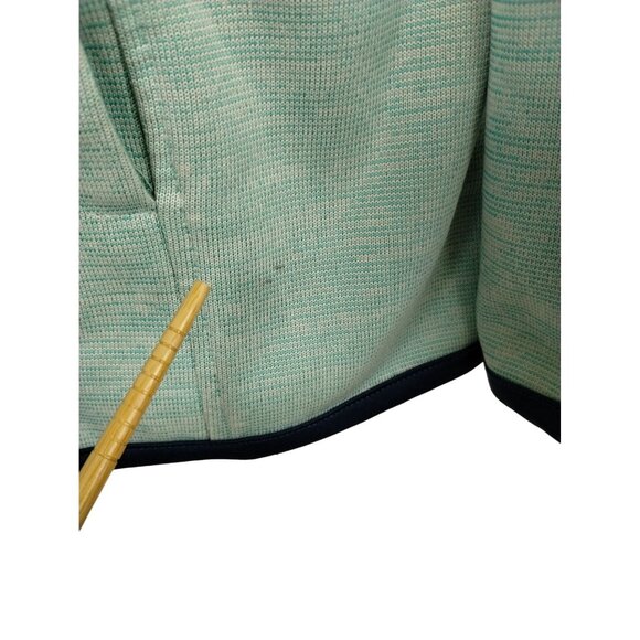 Womens M Mint Green Full Zip-Up Reflective Athletic Jacket With Pockets - Picture 3 of 11